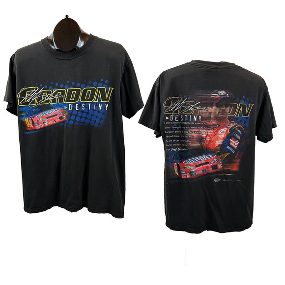 2002 Y2K Jeff Gordon Graphics Tee T Shirt Short Sleeve / Men’s S/M * - Picture 3 of 4